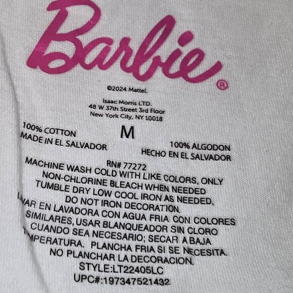 Light Pink color, Barbie T shirt, Women Size Med - Picture 2 of 6